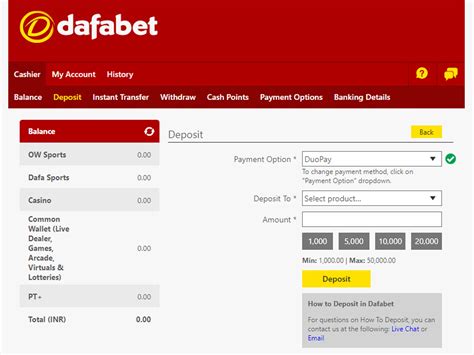 dafabet deposit|Dafabet Deposit: Methods, Limits, Bonus, How to Make, Step by .